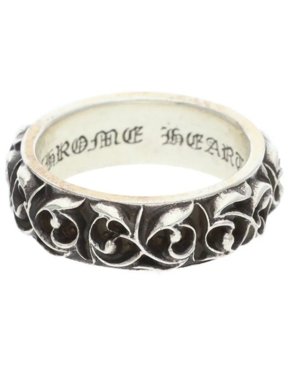 Chrome Hearts Etrnity Vine Band Eternity Silver Ring